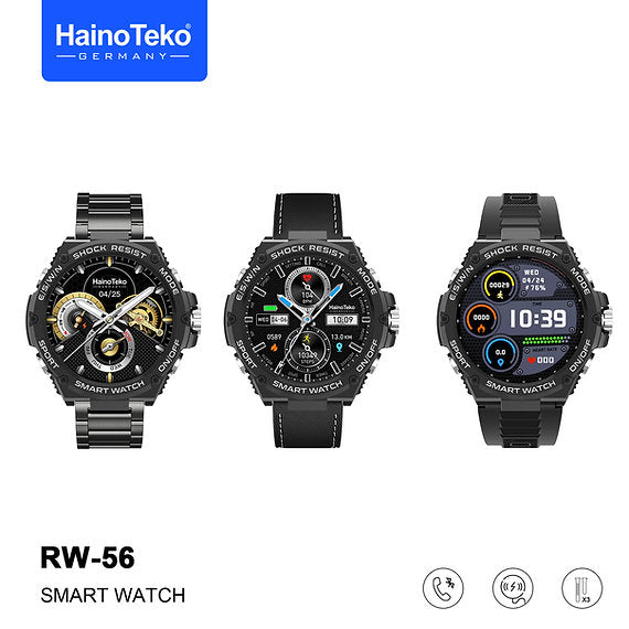 Haino Teko Germany RW56 Smartwatch, AMOLED Display, Advanced Fitness Tracker