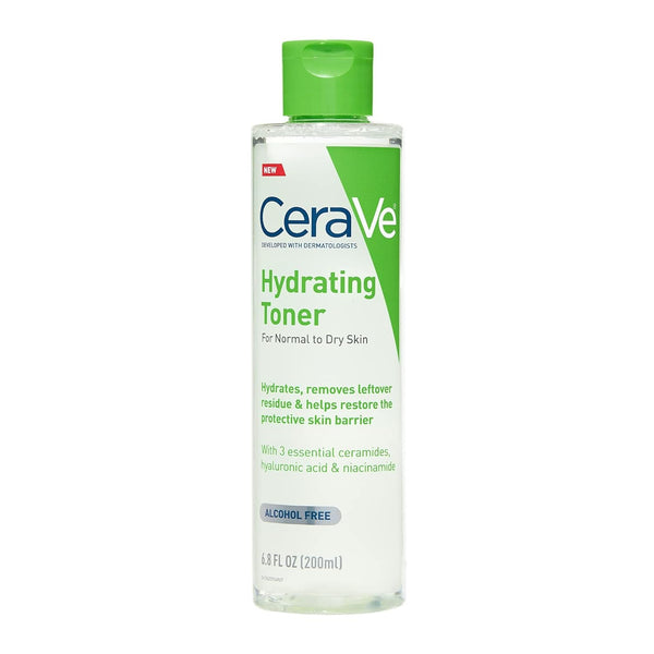 CeraVe Hydrating , Alcohol-Free Face Toner for Sensitive & Dry Skin Full Size, 6.8 Fl Oz